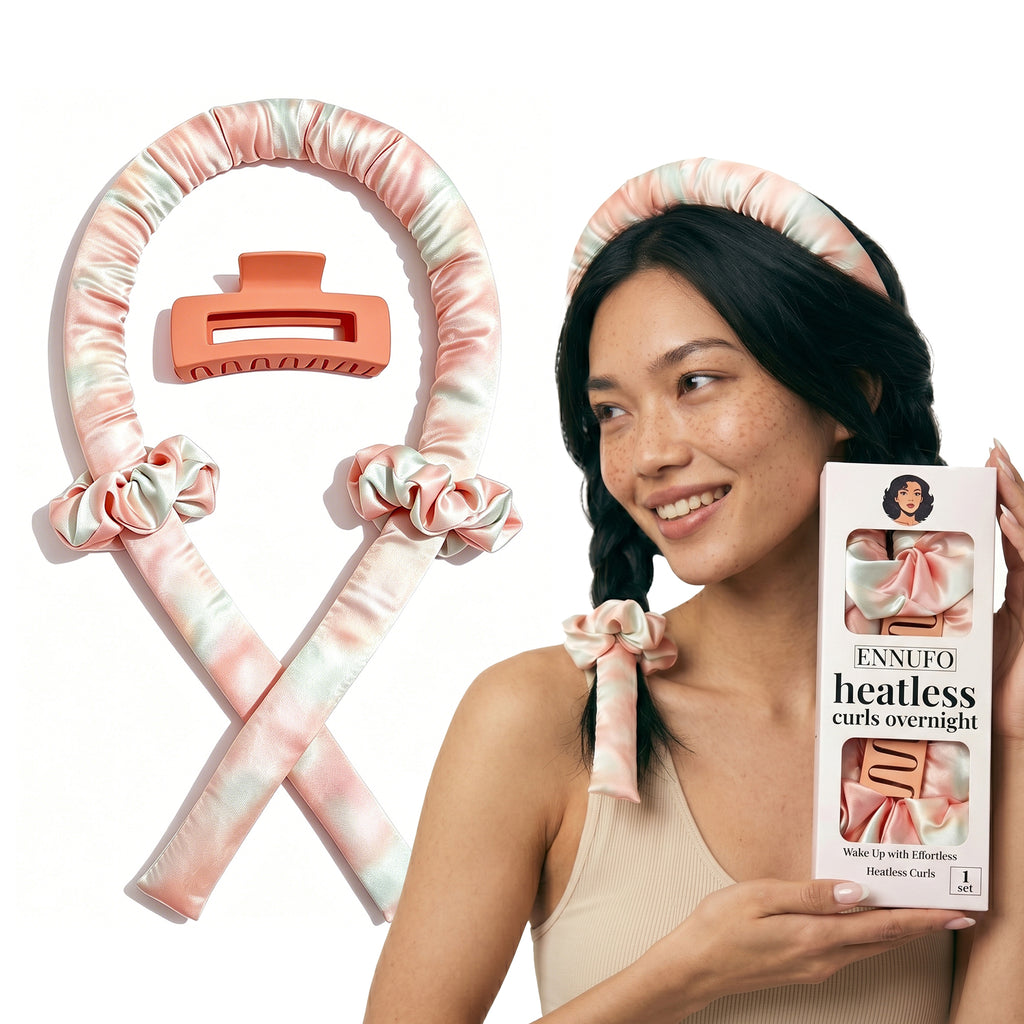 ENNUFO Soft Heatless Curls Overnight Hair Curler Set, Damage-Free Sleep In Blowout Rods for All Hair Types
